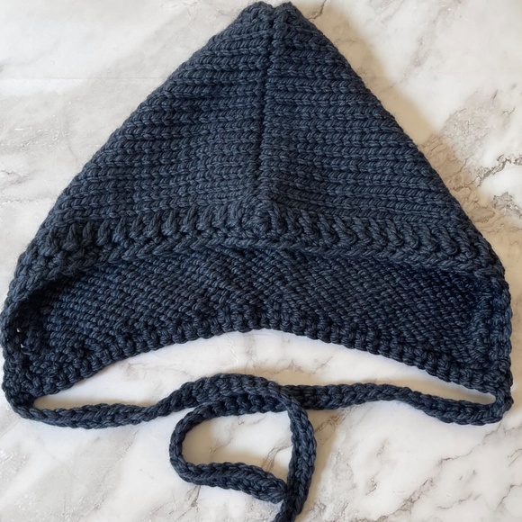 Hood Hat Women Beanie Hand Knit Wool Blue Winter Snood Beret Gift NEW main image 6